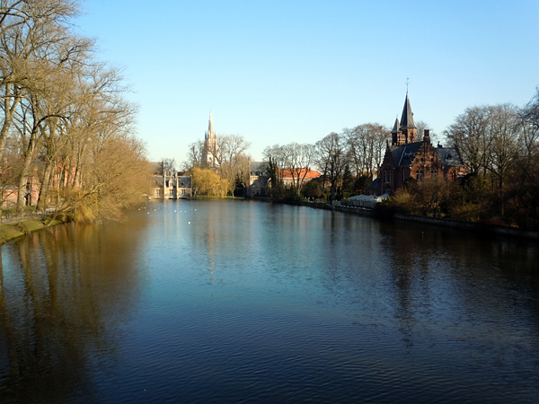 Minnewater Park, Brugge, Belgium