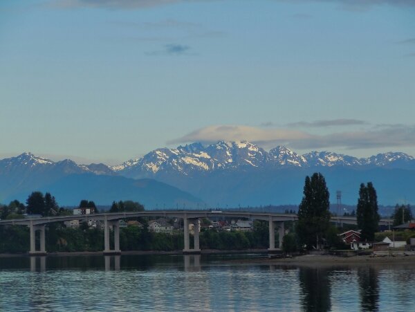 The Olympic Mountains viewed from Bremerton
